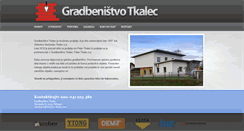 Desktop Screenshot of gradbenistvo-tkalec.com