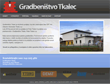 Tablet Screenshot of gradbenistvo-tkalec.com